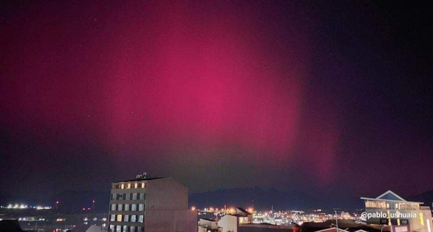 Tormenta solar: Desde Punta Arenas hasta Ushuaia se registran auroras australes