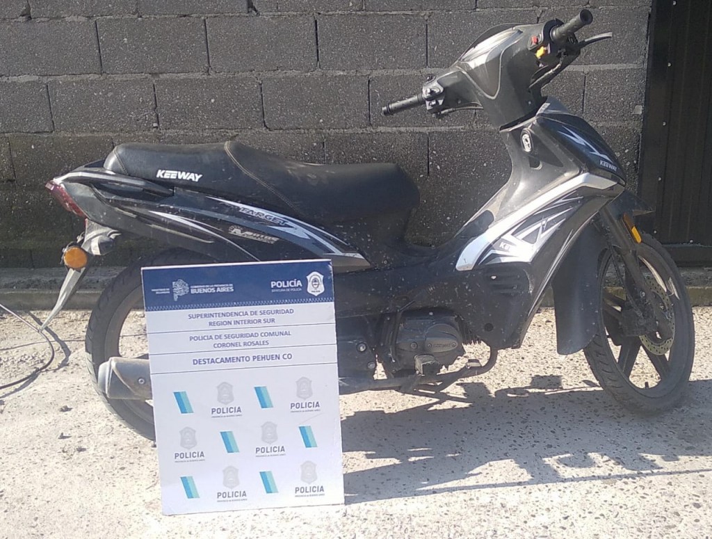 Pehuenco: Detenido con motovehiculo robada