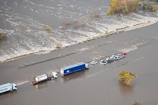 Cuáles Rutas siguen cortadas tras la inundación?: Pasos alternativos