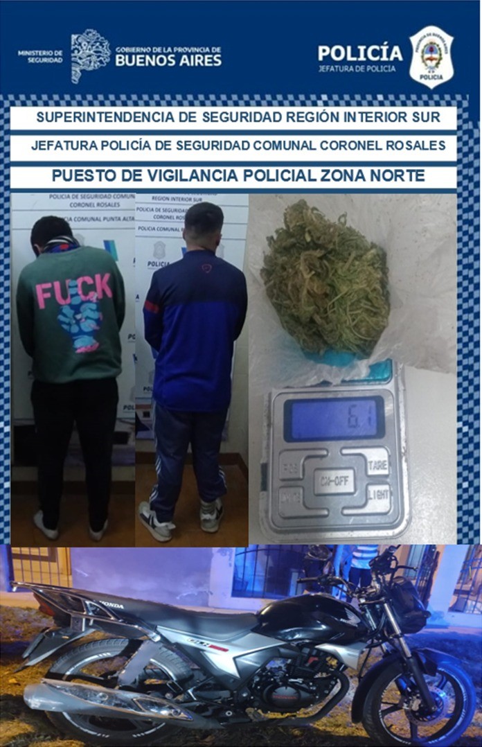 Dos aprehendidos por intento de hurto de motoveh&iacute;culo: ten&iacute;an pedidos de captura activos