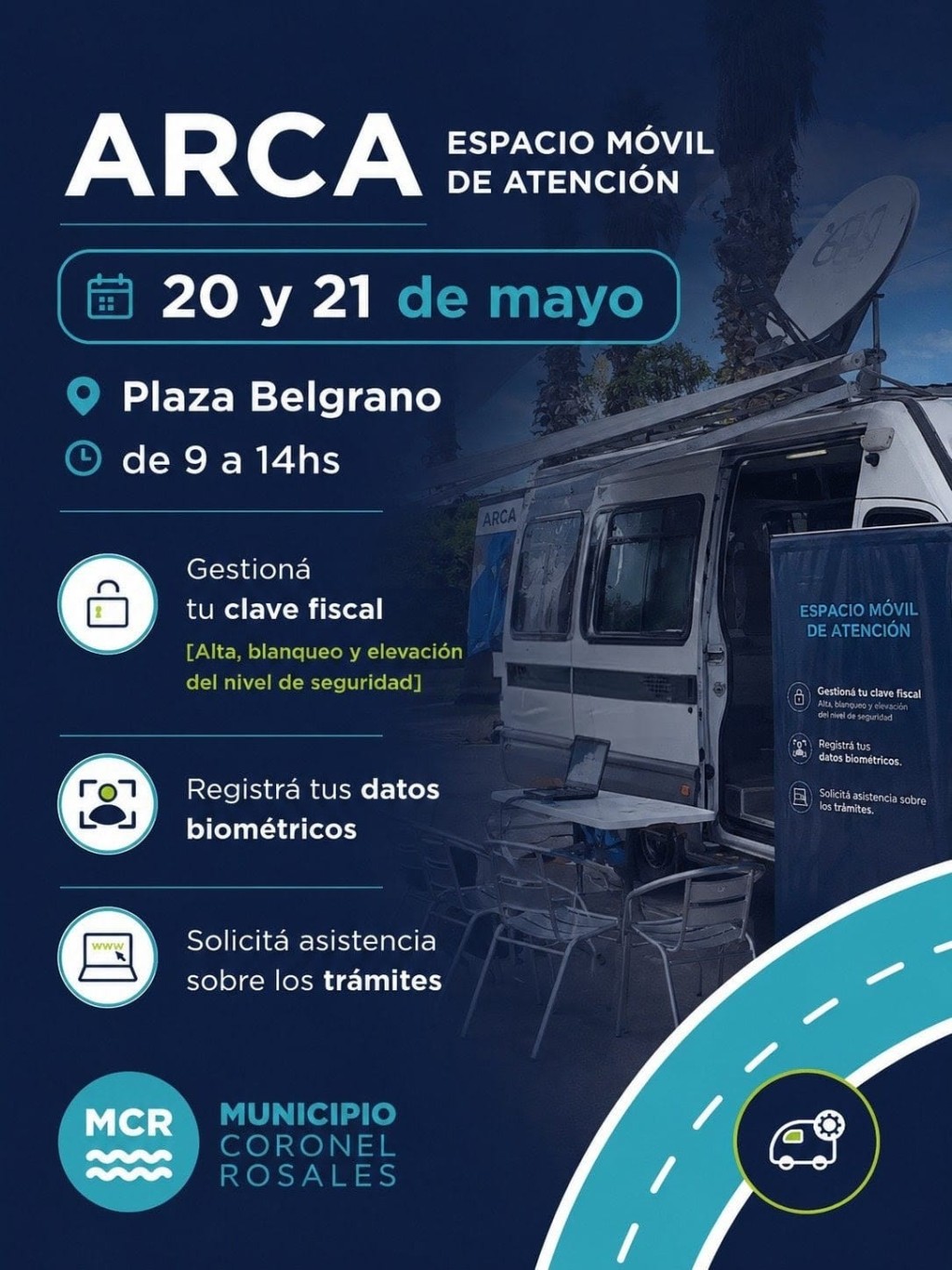 EL ESPACIO M&Oacute;VIL DE ATENCI&Oacute;N DE ARCA LLEGAR&Aacute; A PUNTA ALTA 