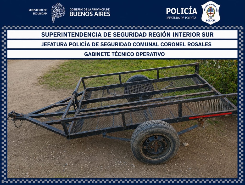 Allanamiento positivo por hurto de un carro de dos ruedas en Bah&iacute;a Blanca