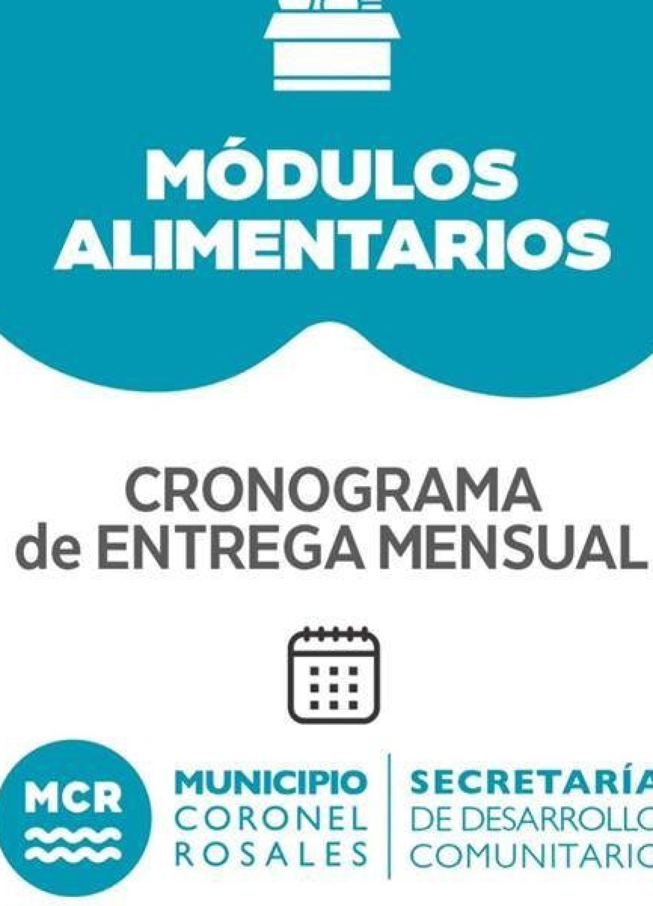 Cronograma de entrega de modulos Alimentarios