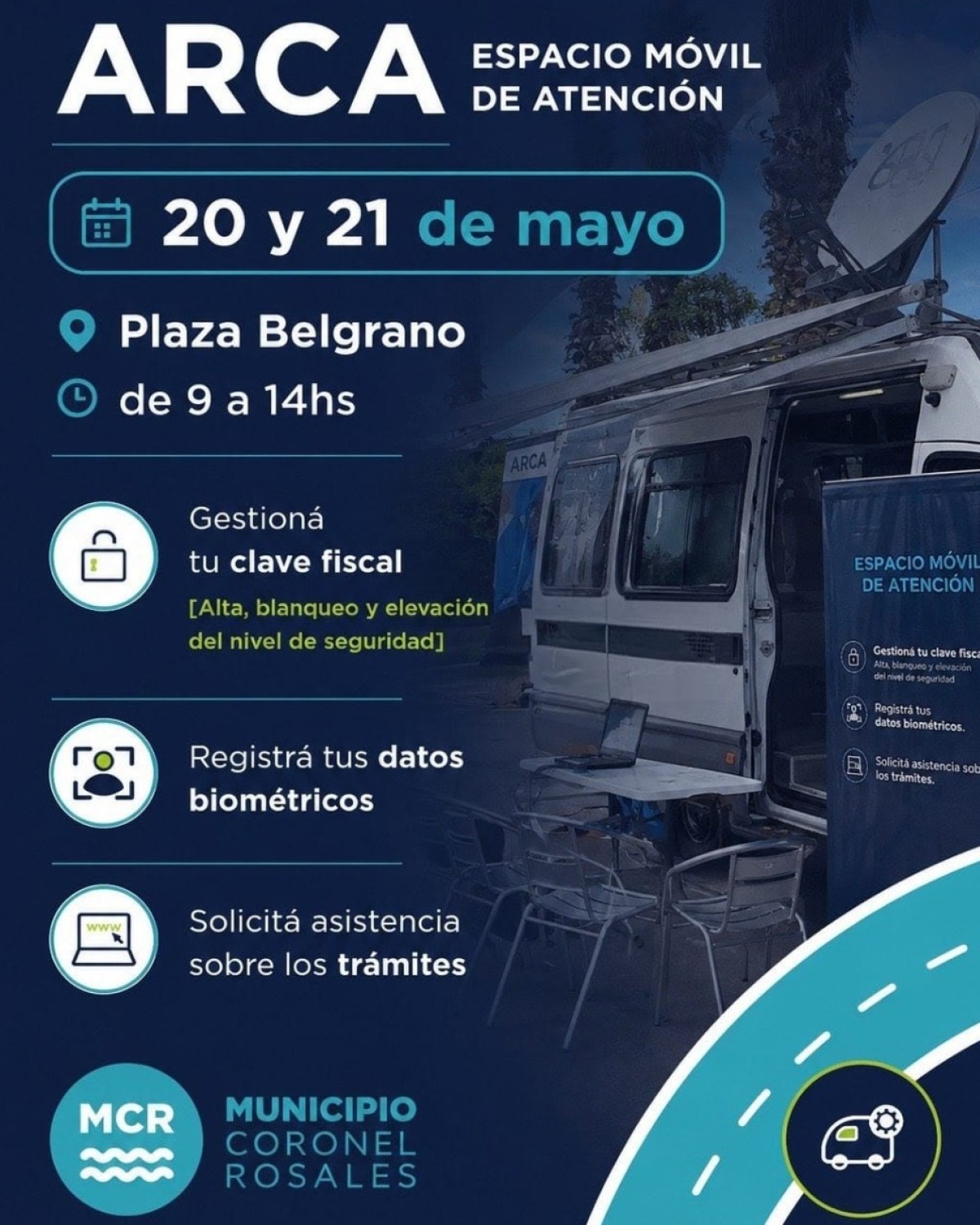 EL ESPACIO M&Oacute;VIL DE ATENCI&Oacute;N DE ARCA LLEGAR&Aacute; A PUNTA ALTA 