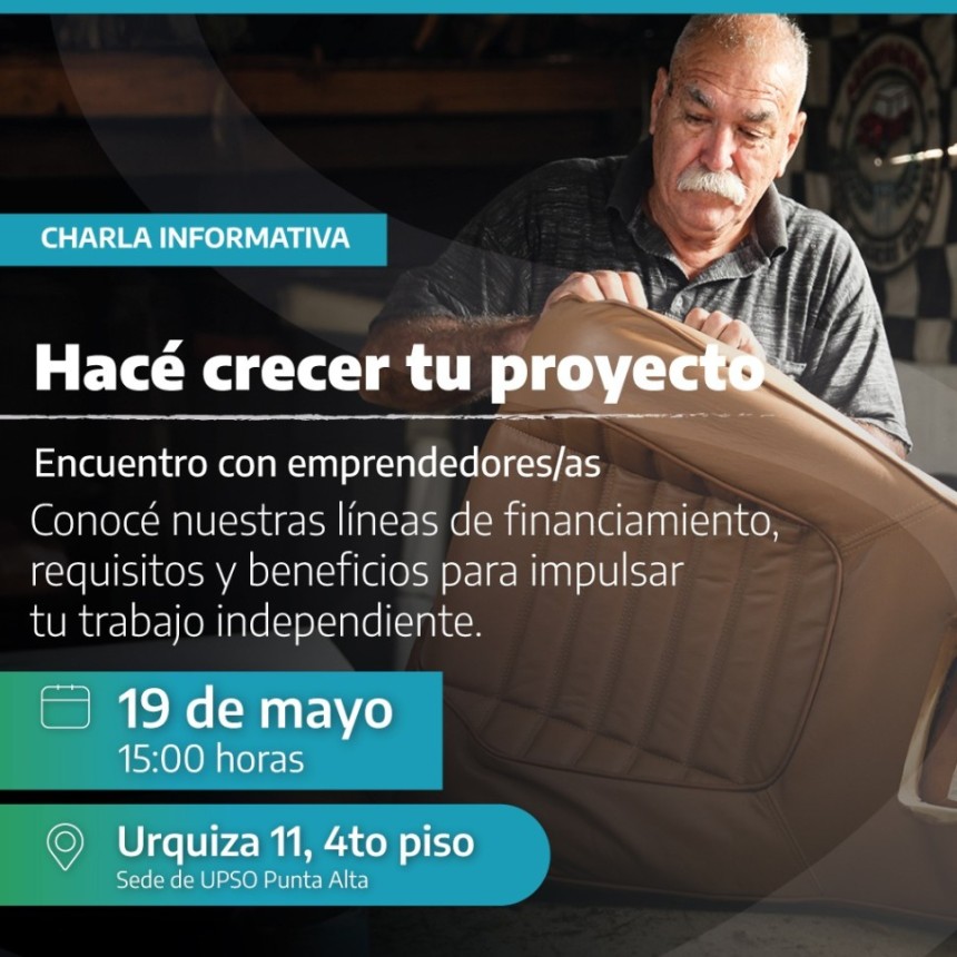 Charla sobre microcr&eacute;ditos para emprendedores en Punta Alta