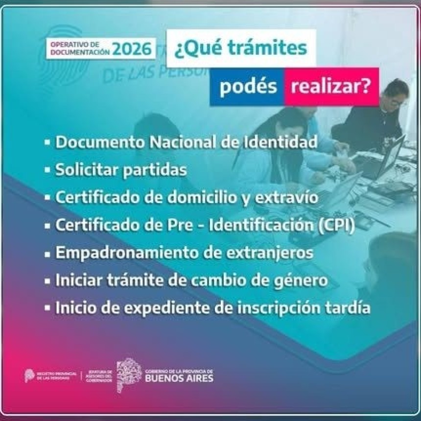 Operativo de documentaci&oacute;n en Punta Alta: tr&aacute;mites del Registro Provincial en el Club Altense