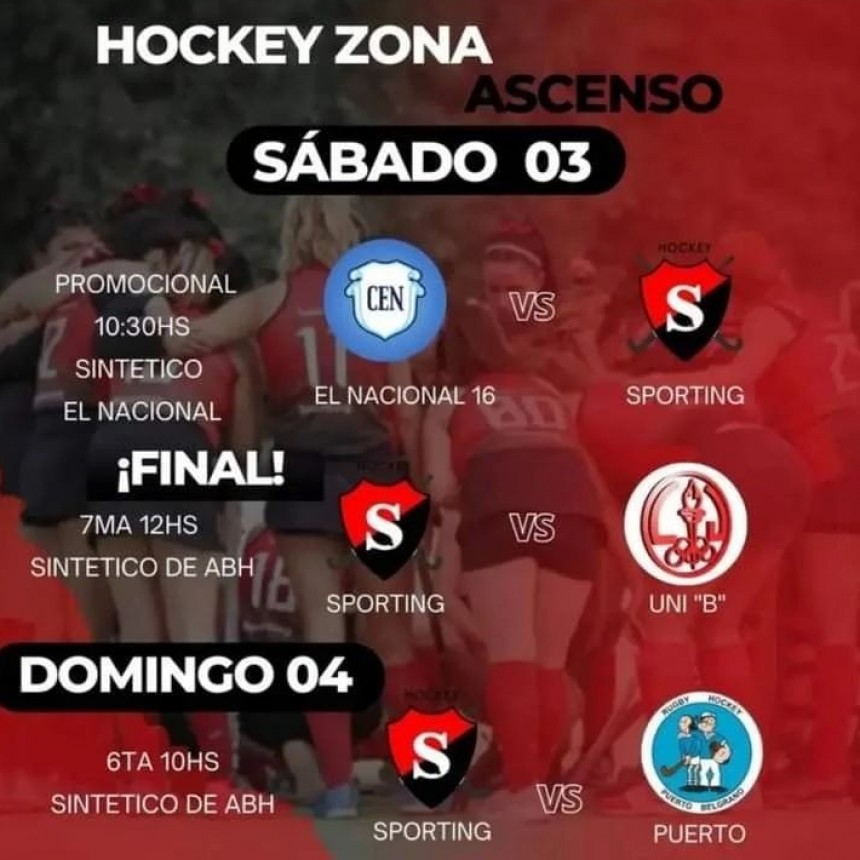 Hokey femenino: 5ª de Sporting disputa la final