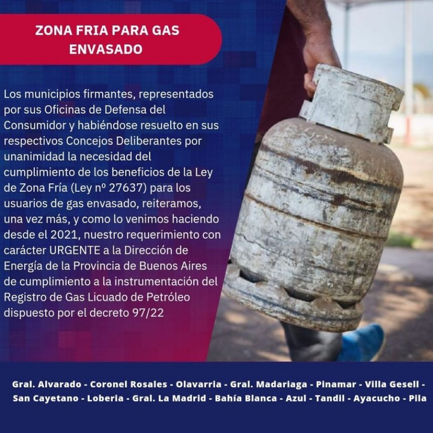 La OMIC reclama el cumplimiento de descuentos por Zona Fría a usuarios de gas envasado 
