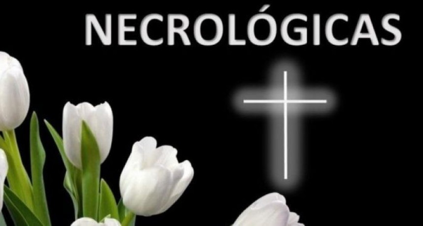 NECROLOGICAS: ultimos servicios del fin de semana