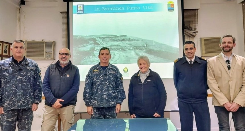 El Equipo interdisciplinario lleva a cabo los estudios de ubicación de la Barranca Punta Alta