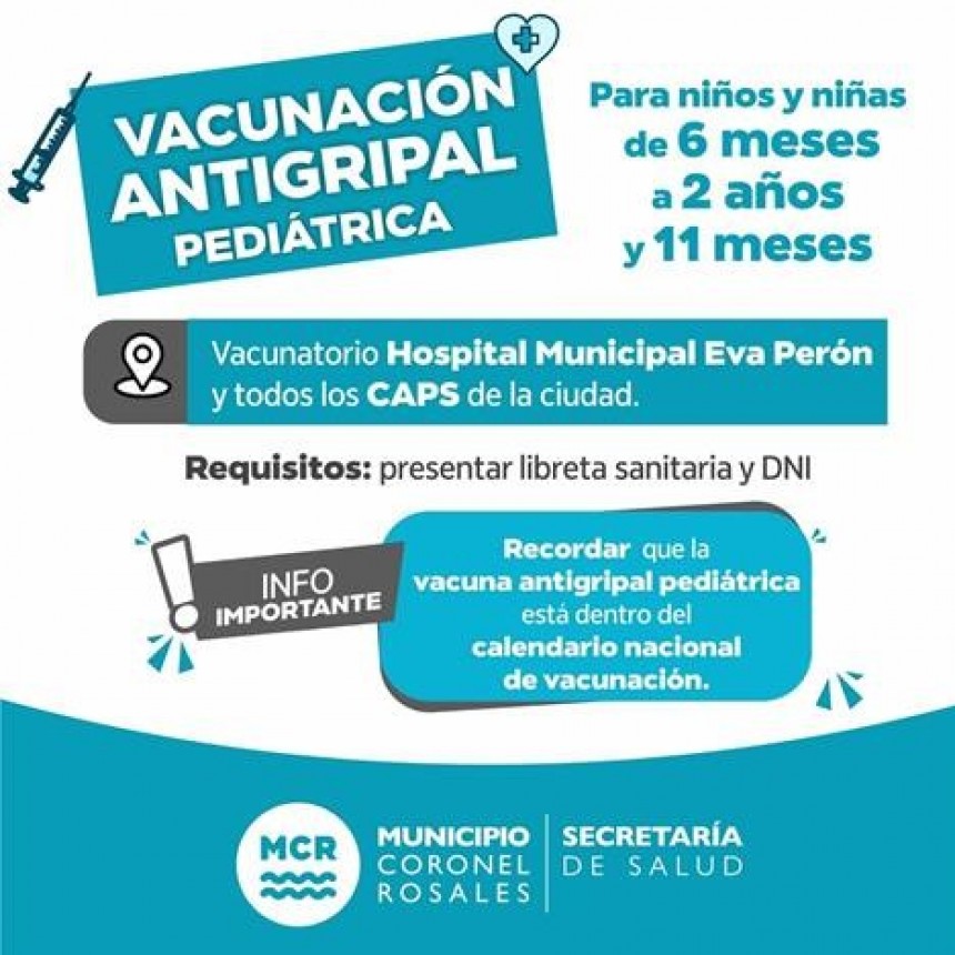 Campaña de Vacunación antigripal pediátrica