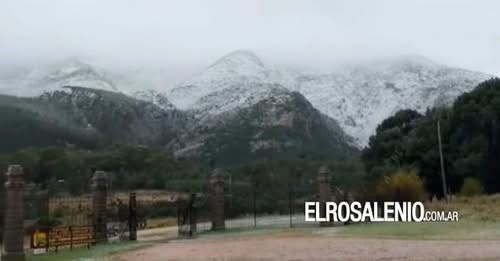 Nevadas en la Comarca Serrana y distritos sercanos