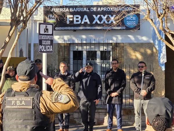 Se inauguró la Base de la Fuerza Barrial de Aproximación en Coronel Rosales
