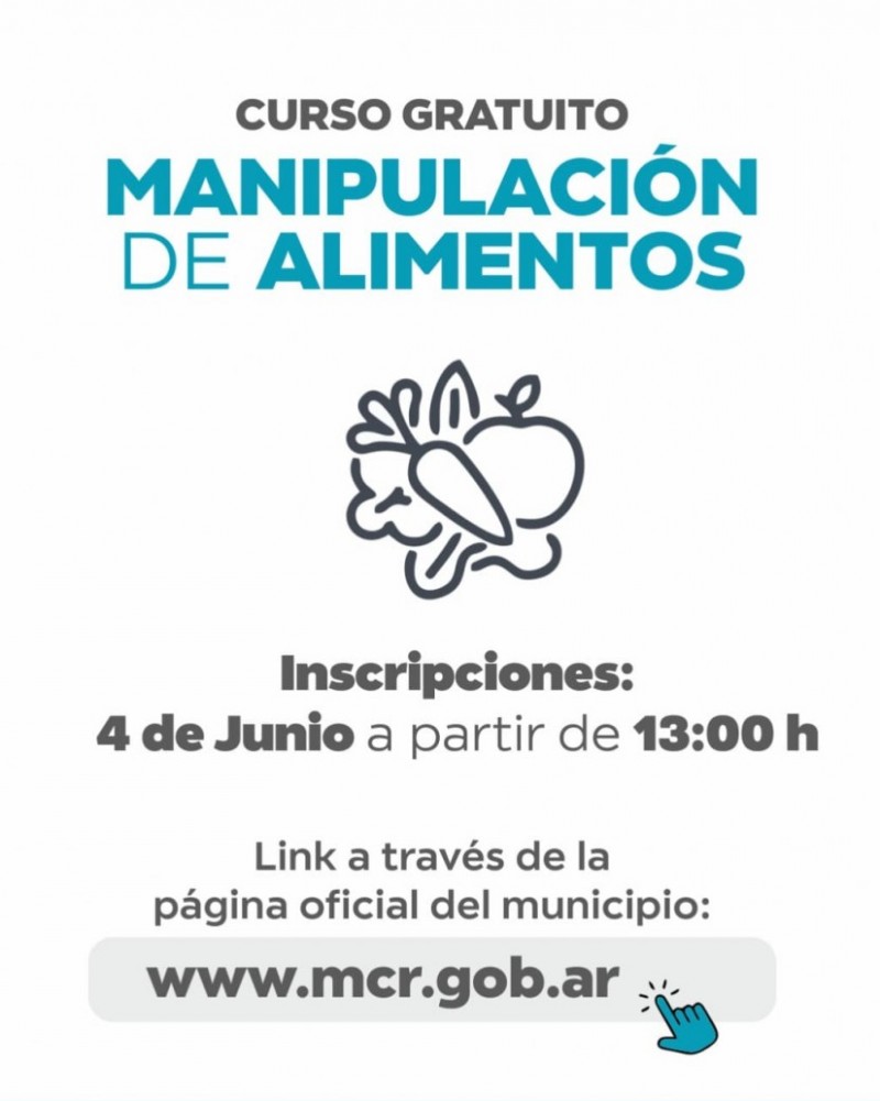 Abren Inscripciones para curso de Manipulación de Alimentos