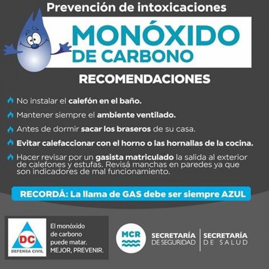 Alertan sobre monóxido de carbono