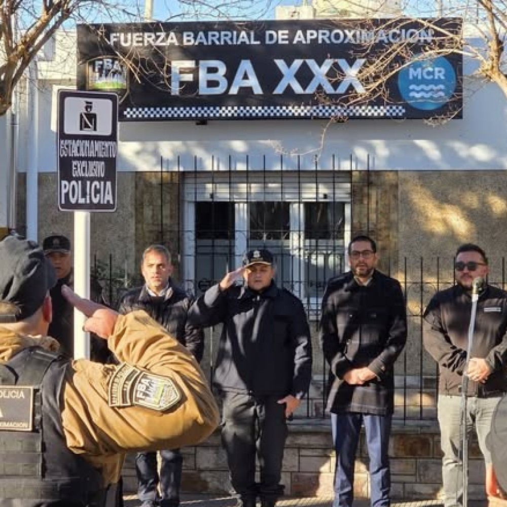 Se inauguró la Base de la Fuerza Barrial de Aproximación en Coronel Rosales