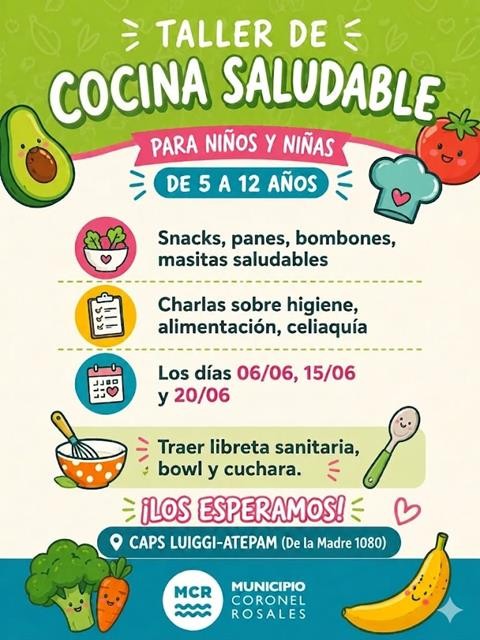 Taller de Cocina Saludable para ni&ntilde;os y ni&ntilde;as
