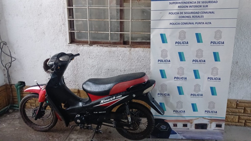 Hallan en un descampado una moto robada que ten&iacute;a pedido de secuestro activo