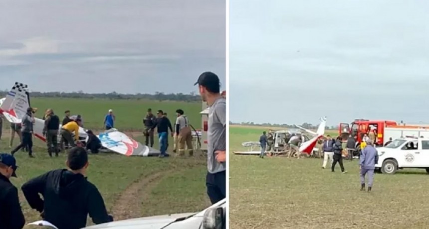 Cayó una avioneta mientras Capitanich daba un discurso: murieron los dos tripulantes