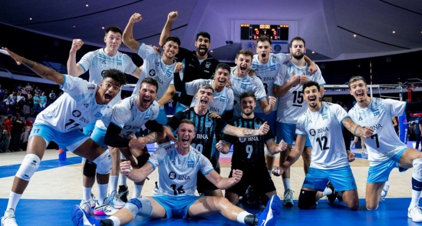 Vóley: triunfazo de Argentina ante Estados Unidos