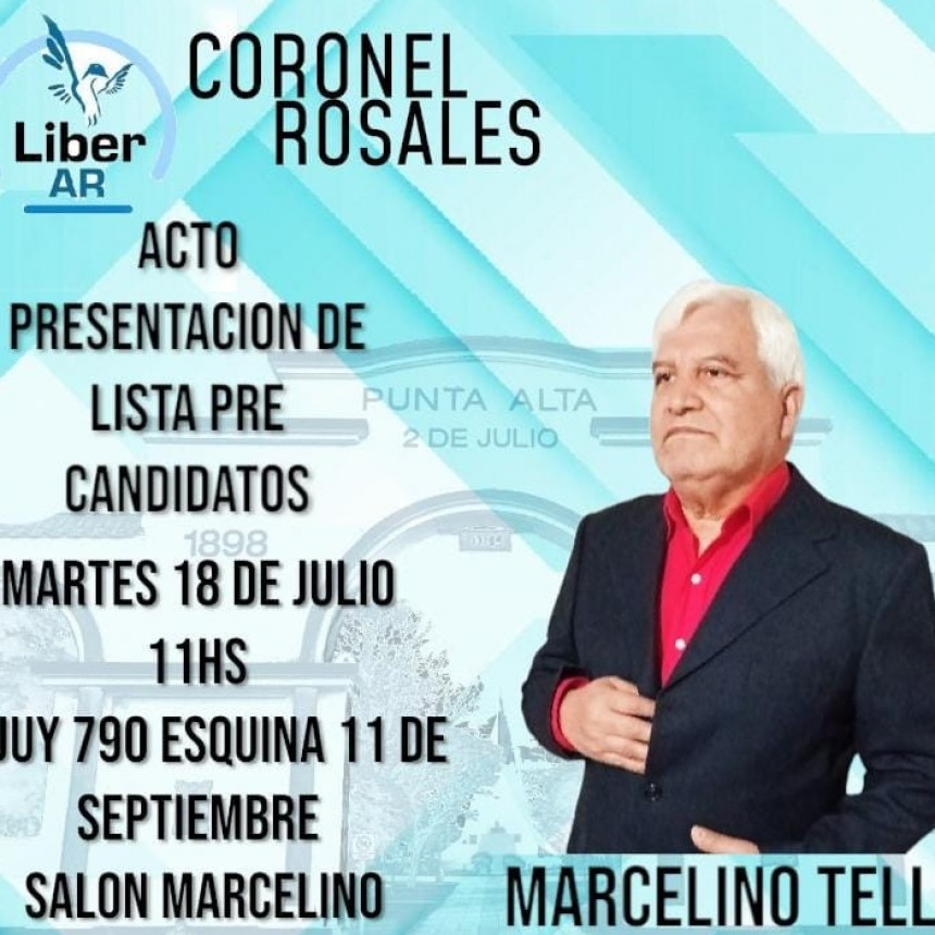 Liber´Ar presenta sus Candidatos para las proximas P.A.S.O.S