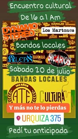 ATE: Primer Encuentro Cultural de Bandas y Solistas del Distrito Rosaleño