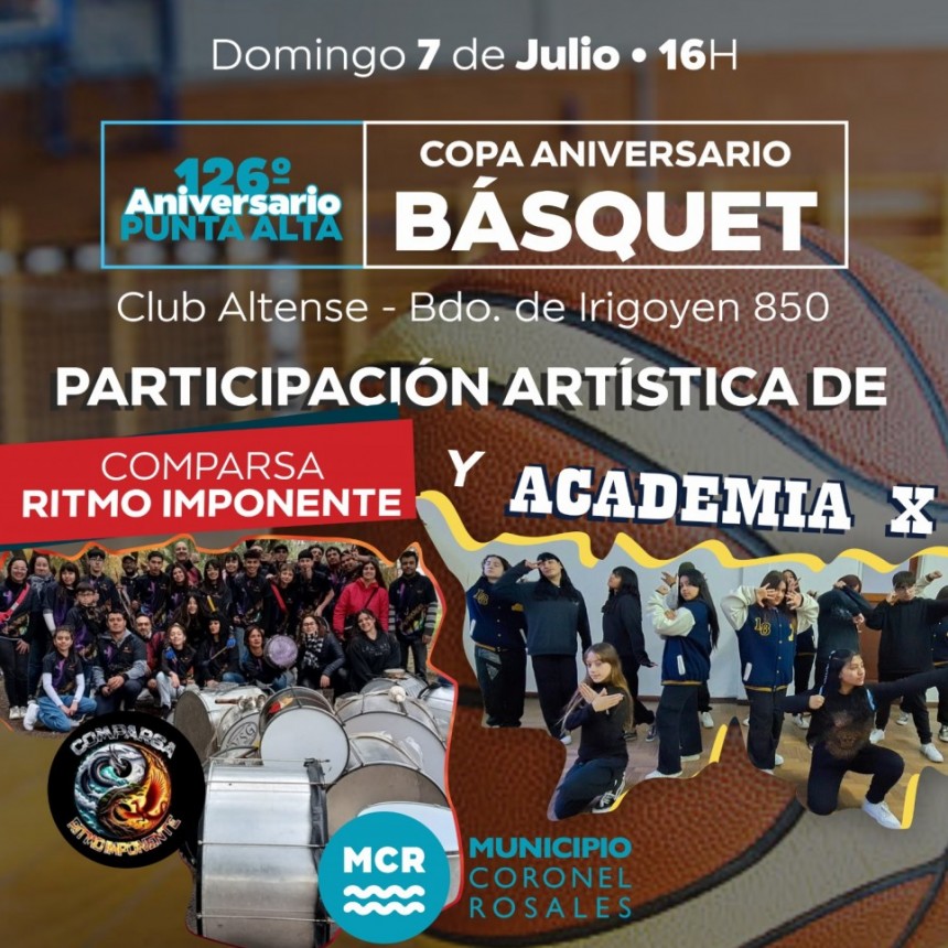 Básquet: Se jugara Copa Aniversario de Punta Alta