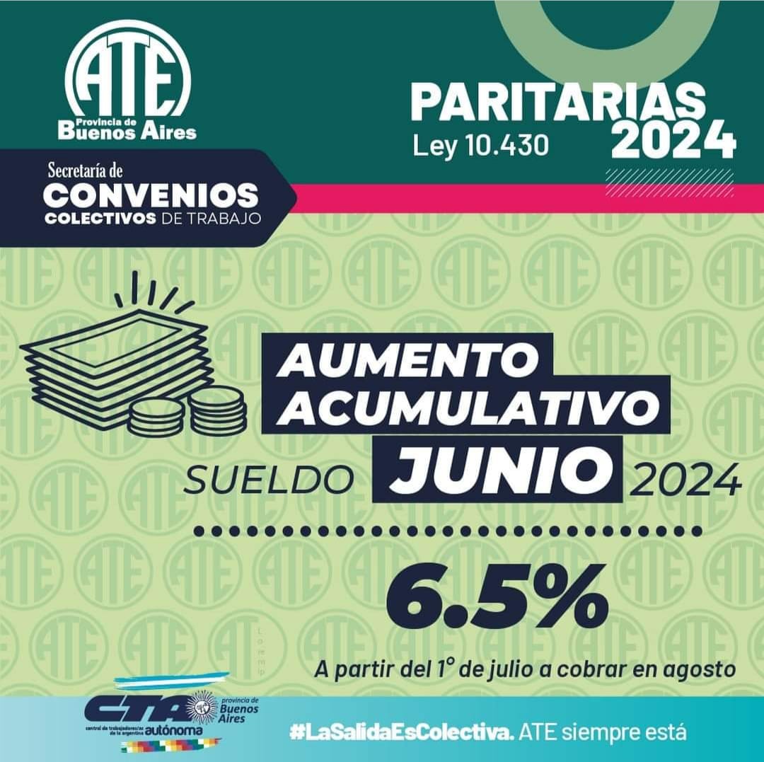 Paritarias ATE acepto el incremento salarial