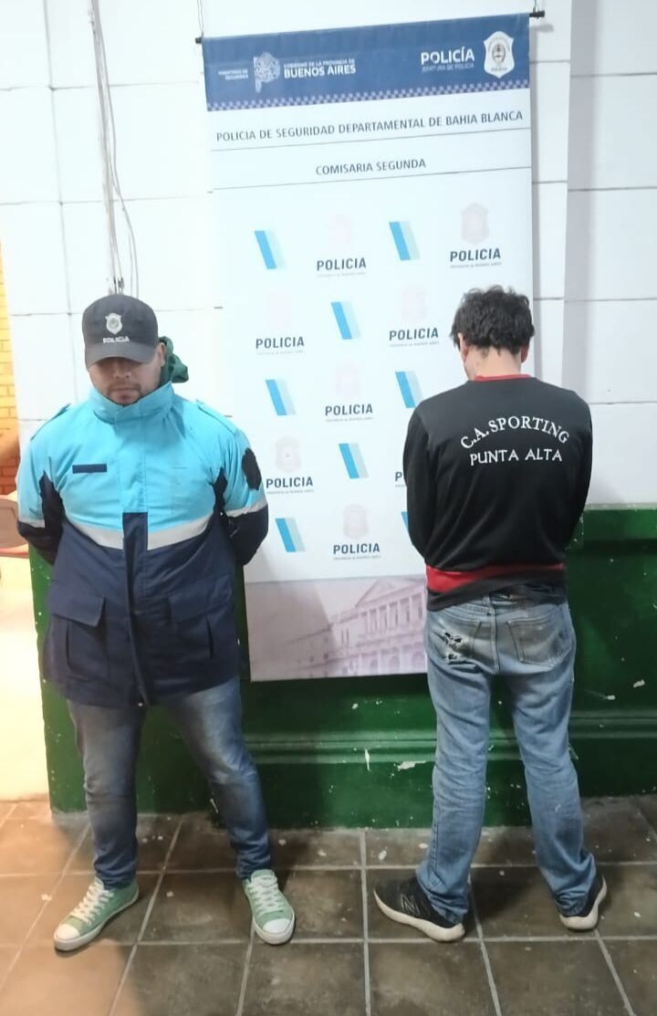 Cayó en Bahía un peligroso delincuente con amplio prontuario en Punta Alta