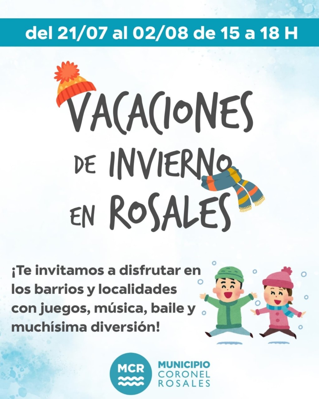 ¡Llegan las vacaciones de invierno en Rosales!
