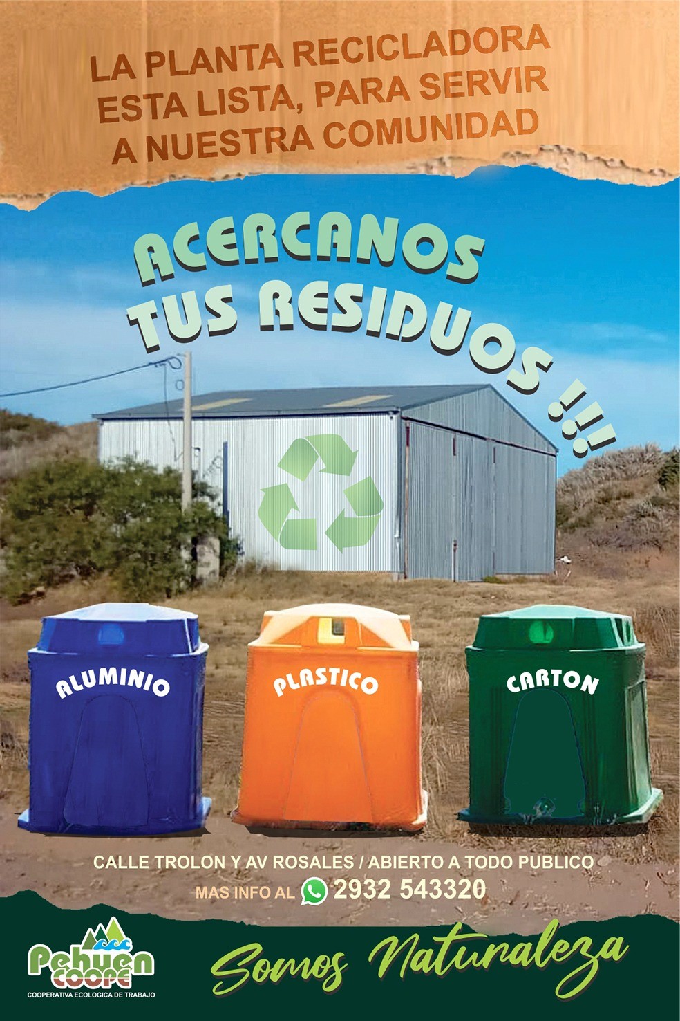 ¡Pehuen apuesta al reciclaje! Ya están disponibles los cestos en el basural