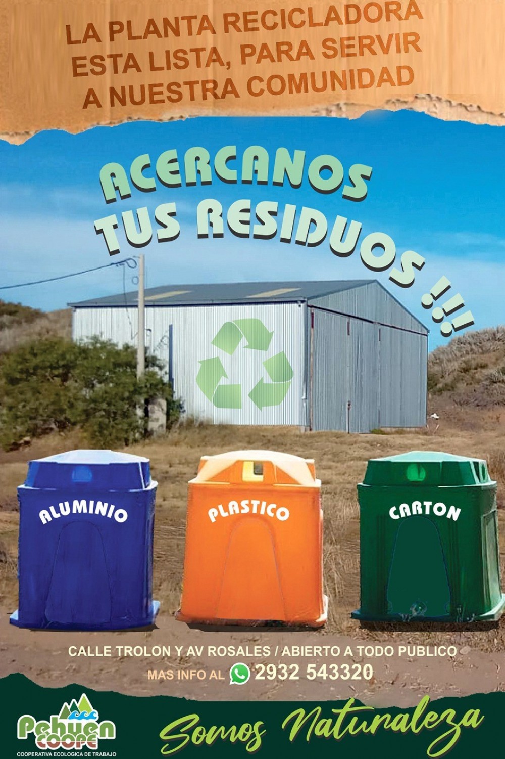¡Pehuen apuesta al reciclaje! Ya están disponibles los cestos en el basural