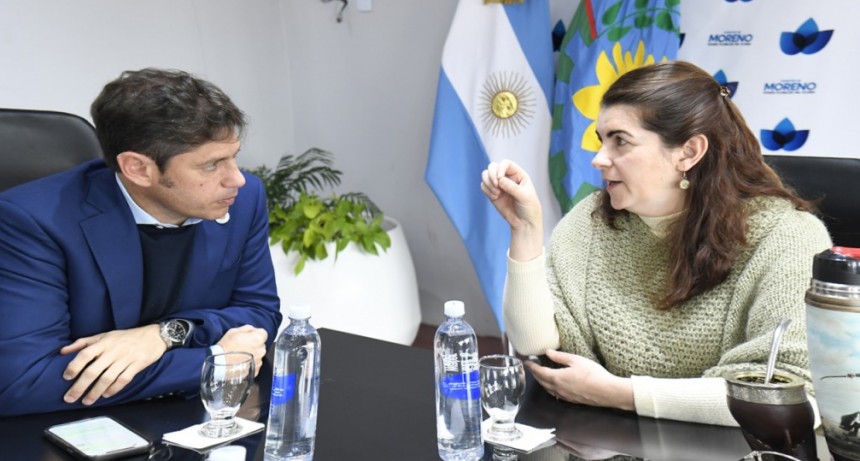  Kicillof se reunió con la intendenta Mariel Fernández