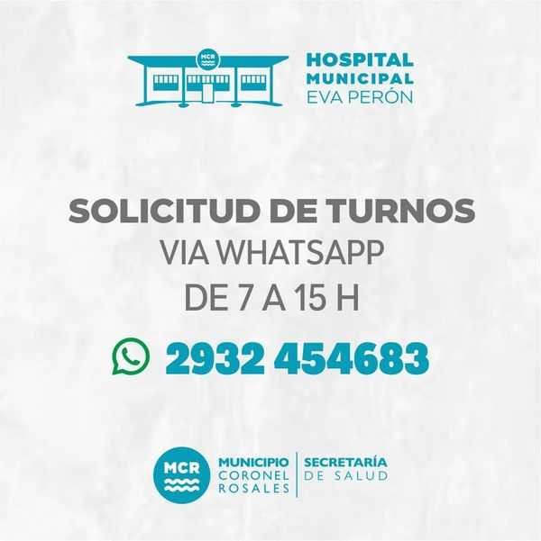 Habilitan numero de WhatsApp para turnos en el HMEP