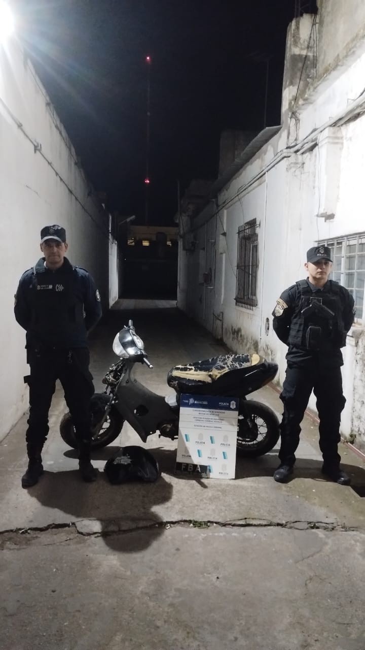 APREHENDIDO POR ROBO MOTOVEHICULO