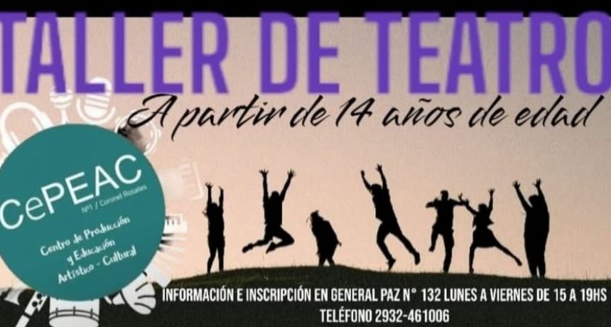 Cepeac nº1: Abren inscripciones para el Taller de Teatro