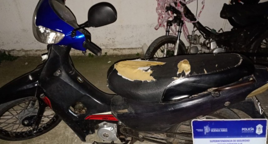 Aprehendido por motovehículo con numeración de chasis suprimida y alterada