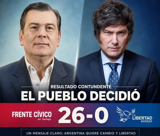 Cat&aacute;strofe electoral para La Libertad Avanza en Santiago del Estero: obtuvo solo tres concejales de 194 en juego