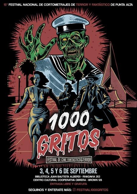 Presentaron el p&oacute;ster oficial de la XV edici&oacute;n del Festival Nacional de Cine de Terror y Fant&aacute;stico 1000 Gritos