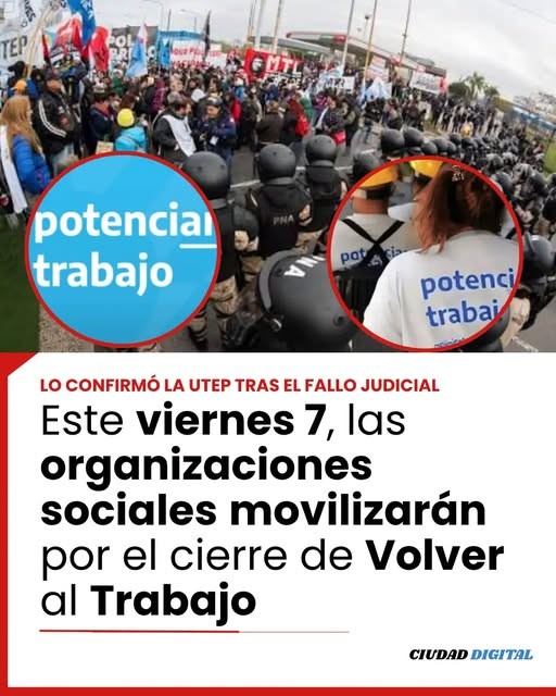 Organizaciones sociales volver&aacute;n a marchar para reclamar la continuidad de Volver al Trabajo