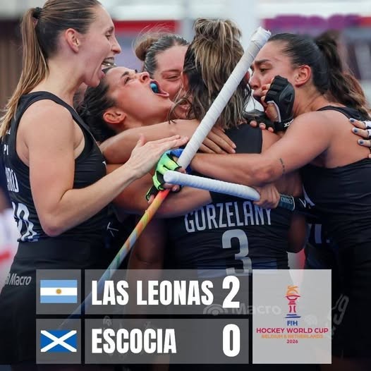 Las Leonas vencieron a Escocia y avanzaron a la segunda fase del Mundial