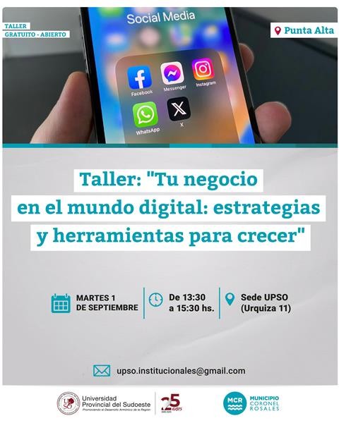 Taller gratuito para emprendedores: herramientas digitales para hacer crecer tu negocio