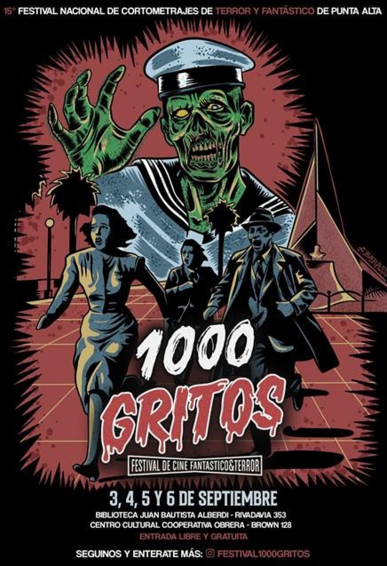 Presentaron el p&oacute;ster oficial de la XV edici&oacute;n del Festival Nacional de Cine de Terror y Fant&aacute;stico 1000 Gritos