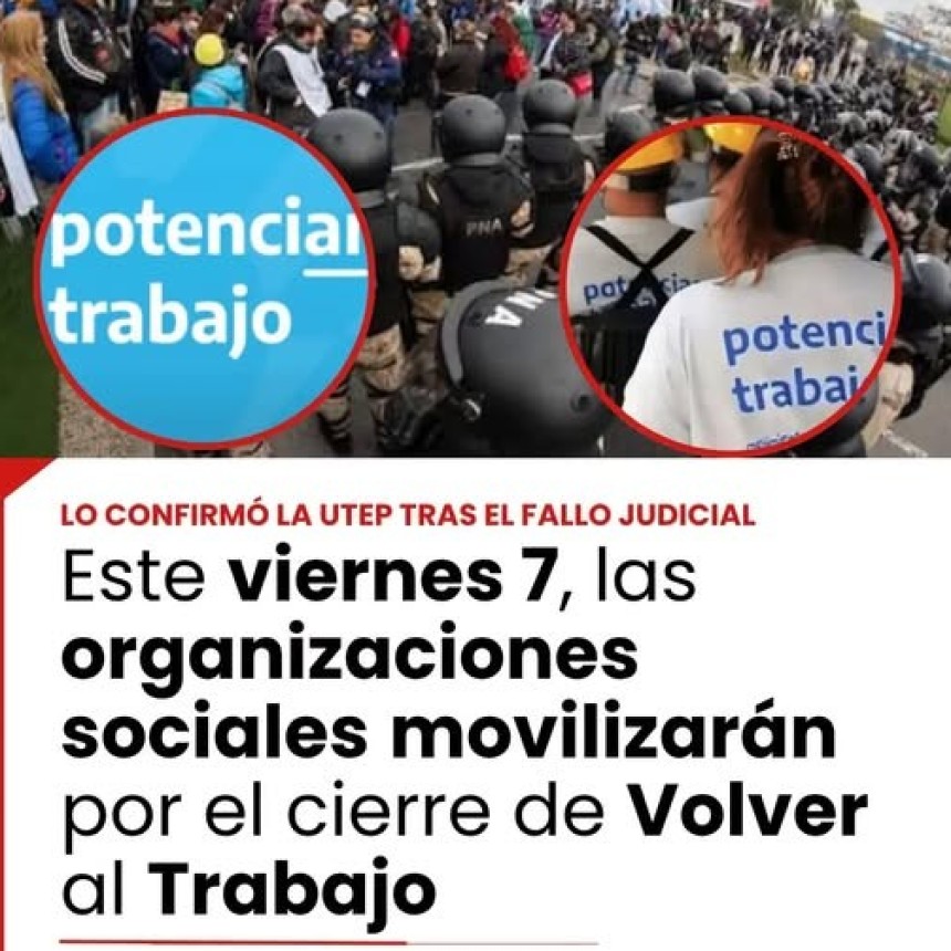 Organizaciones sociales volver&aacute;n a marchar para reclamar la continuidad de Volver al Trabajo