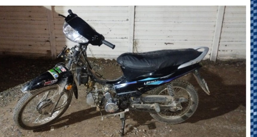 Menor de 17 a&ntilde;os fue aprehendido tras evadir un control policial en Punta Alta