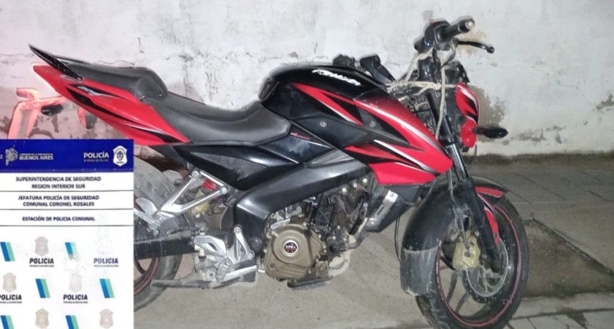 Aprehendieron a un joven por el robo de una motocicleta en Punta Alta