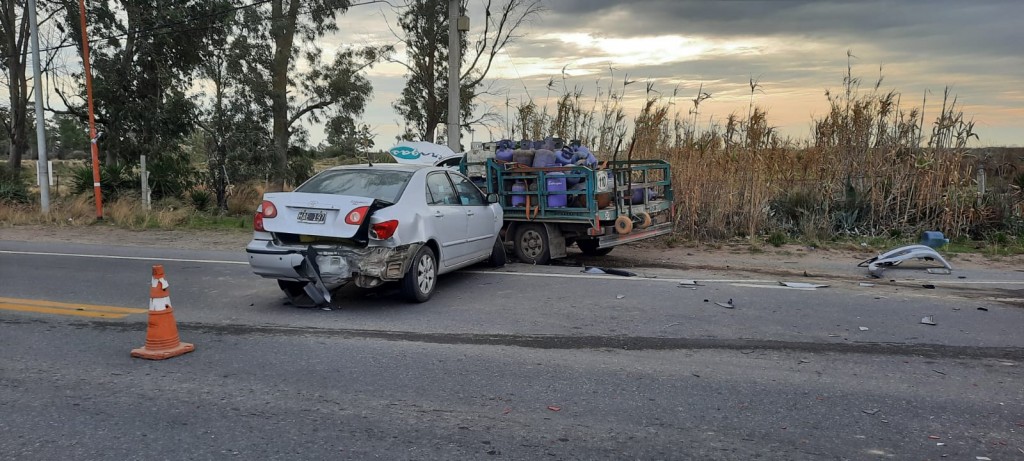 Violento choque en cadena en la entrada a villa del Mar