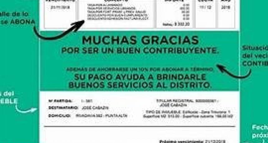 El Intendente Aristimuño congela el aumento de la tasa municipal por el bimestre julio-agosto