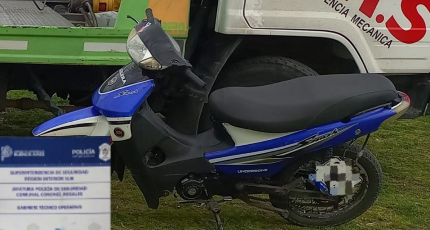 Detenido por transitar en moto con pedido de Secuestro