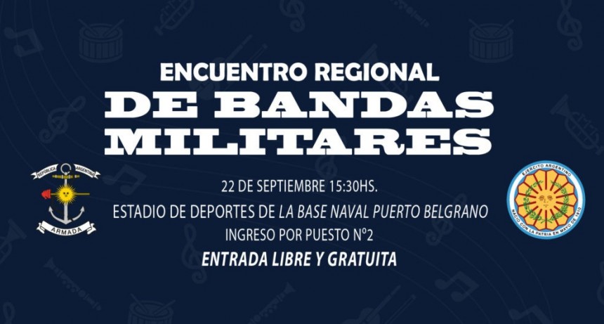 Encuentro Regional de Bandas Militares en Puerto Belgrano